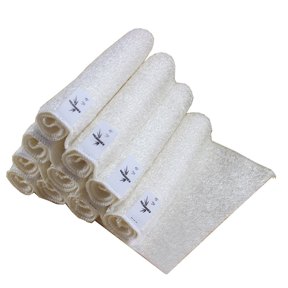 Premium Bamboo Fiber Kitchen Cloth Soft Absorbent Reusable