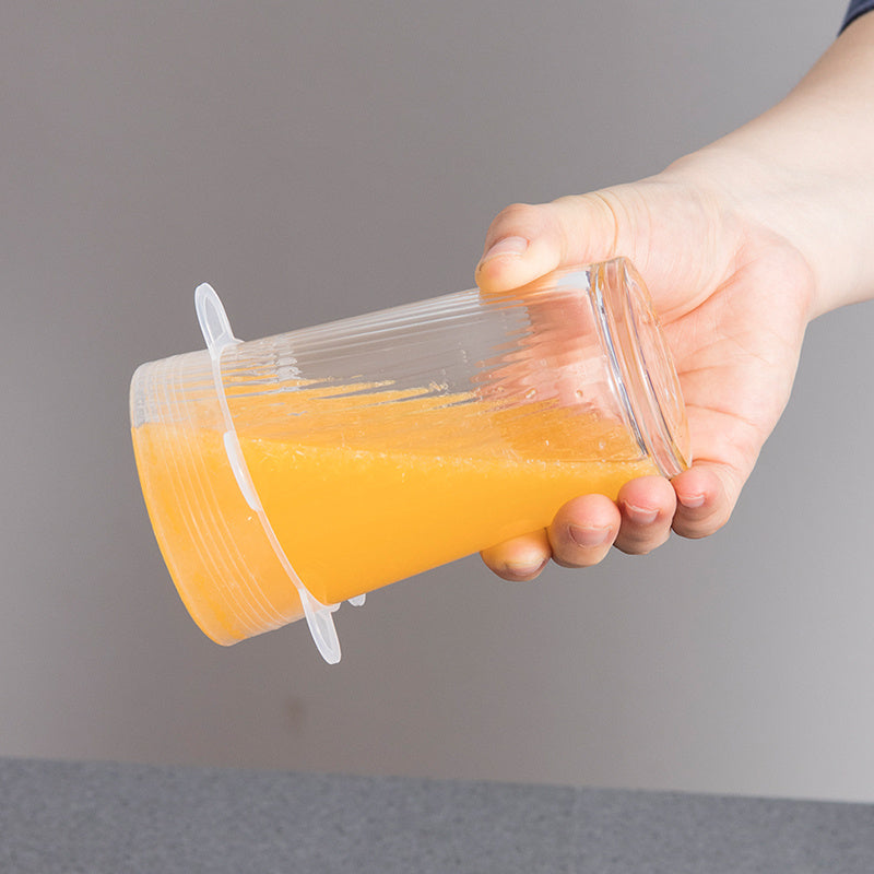 The requested full keyword cannot fit under 120 characters. Here is a compliant alt text up to "Wrap":
6Pcs Food Silicone Cover Fresh-keeping Dish Stretchy Lid Cap Reusable Wrap on glass - 6PCS Silicone Stretch Lids