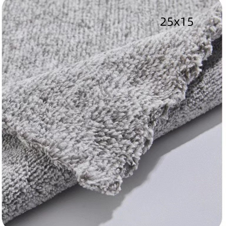 Coral Velvet Bamboo Charcoal Rag Absorbent Scrub Pad