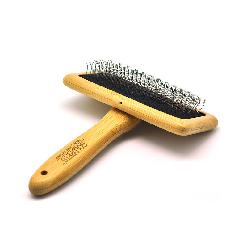 Pet Grooming Bamboo Wood Air Cushion Needle Comb for Pets