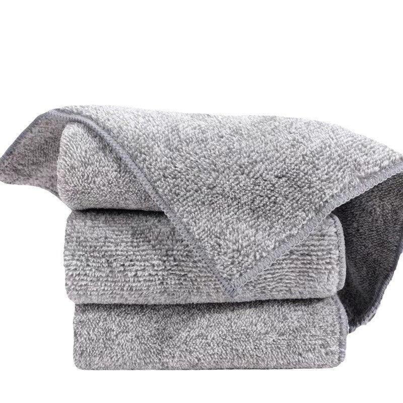 Coral Velvet Bamboo Charcoal Rag Absorbent Scrub Pad