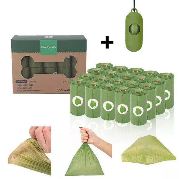 Lavender Scented Biodegradable Dog Poo Bags With Dispenser